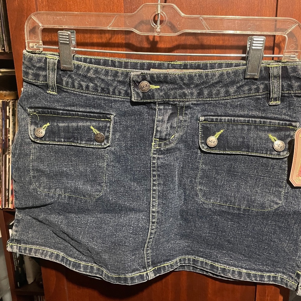 I.C.E. Brand denim mini skirt
